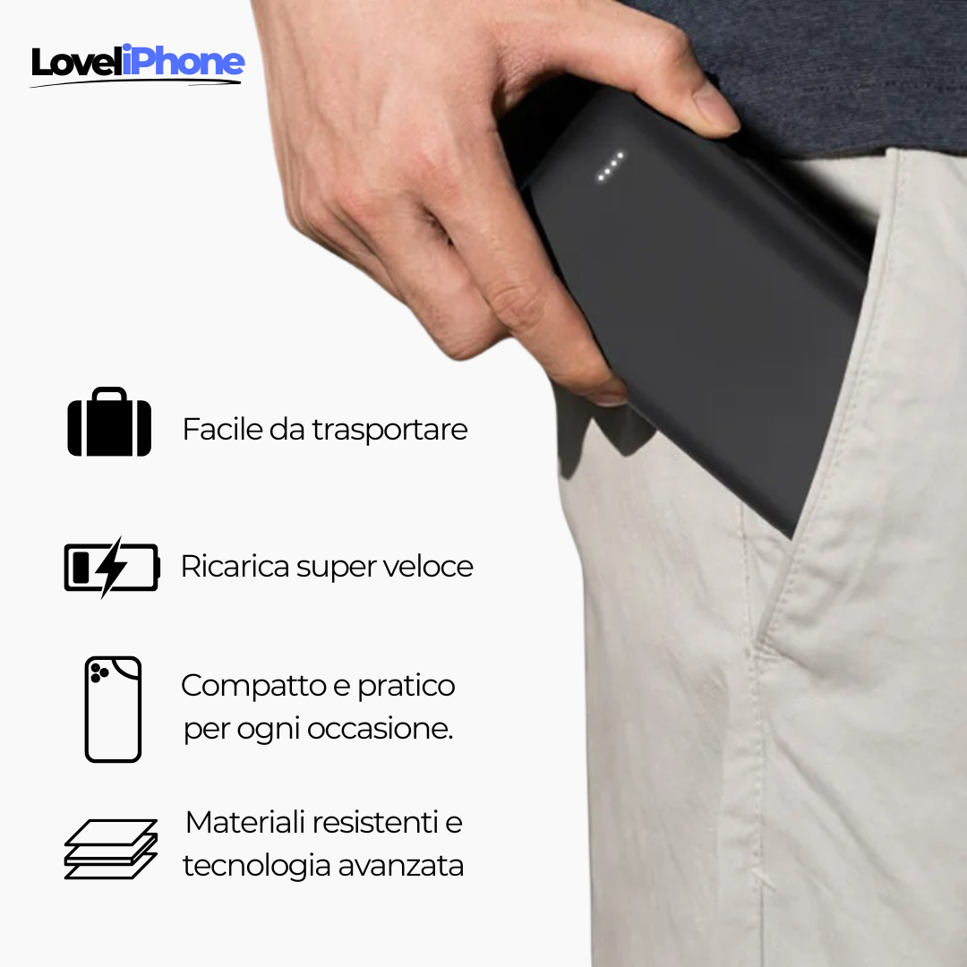 Cover + Powerbank: Ricarica in un click!